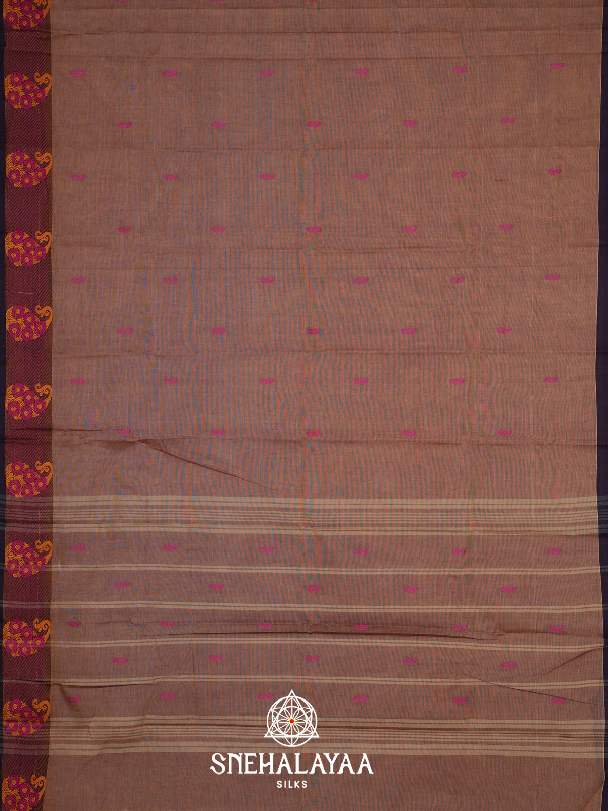 Brown Kanchi Cotton Saree