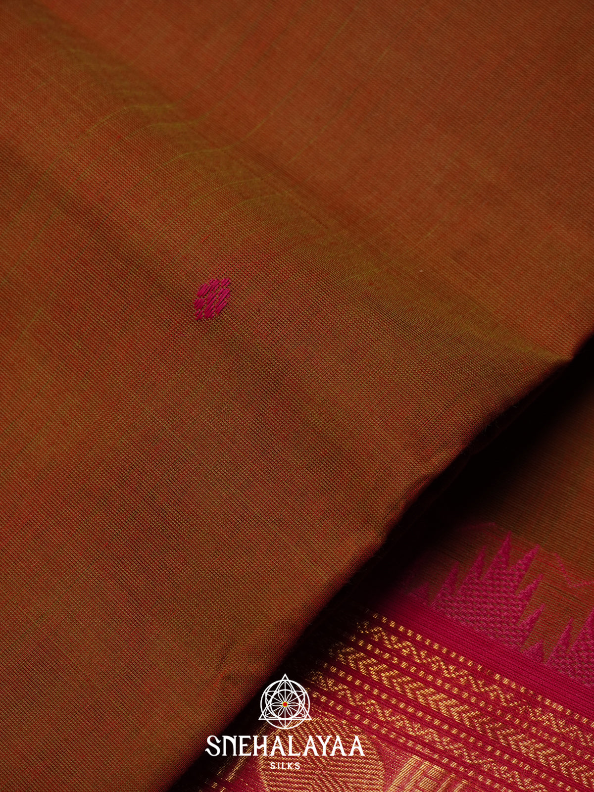 Brown Kanchi Cotton Saree