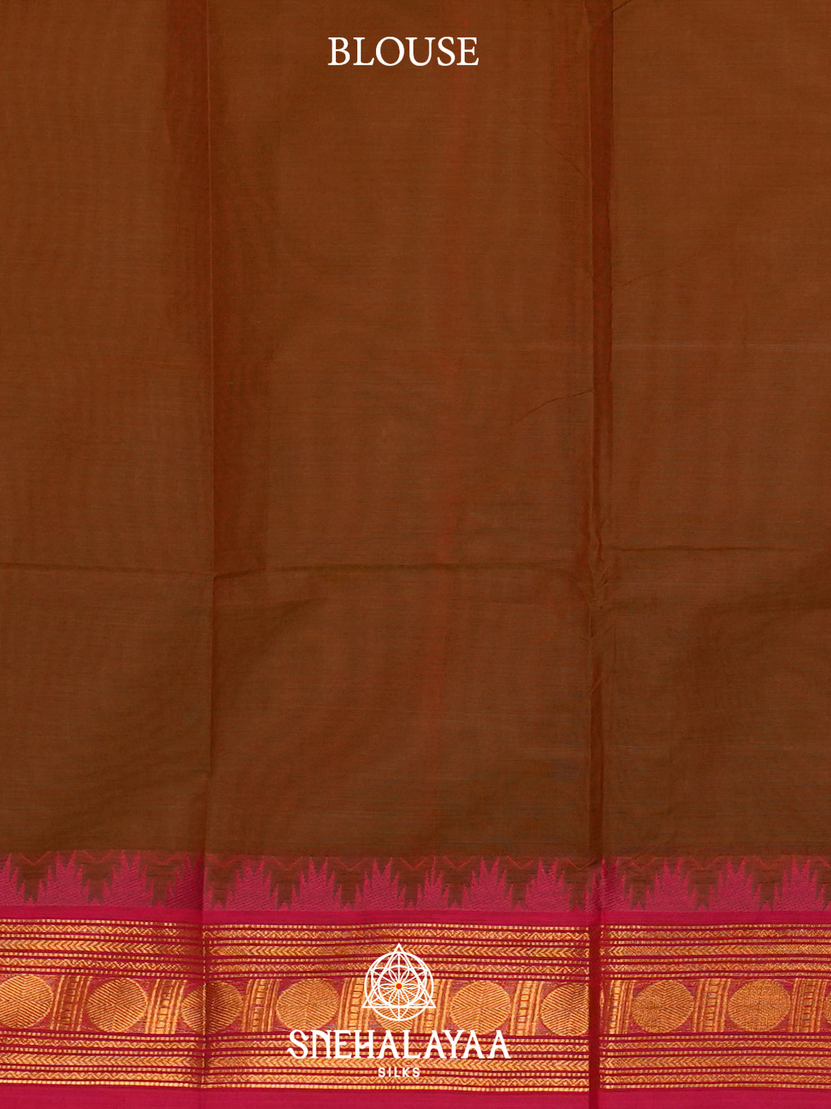 Brown Kanchi Cotton Saree
