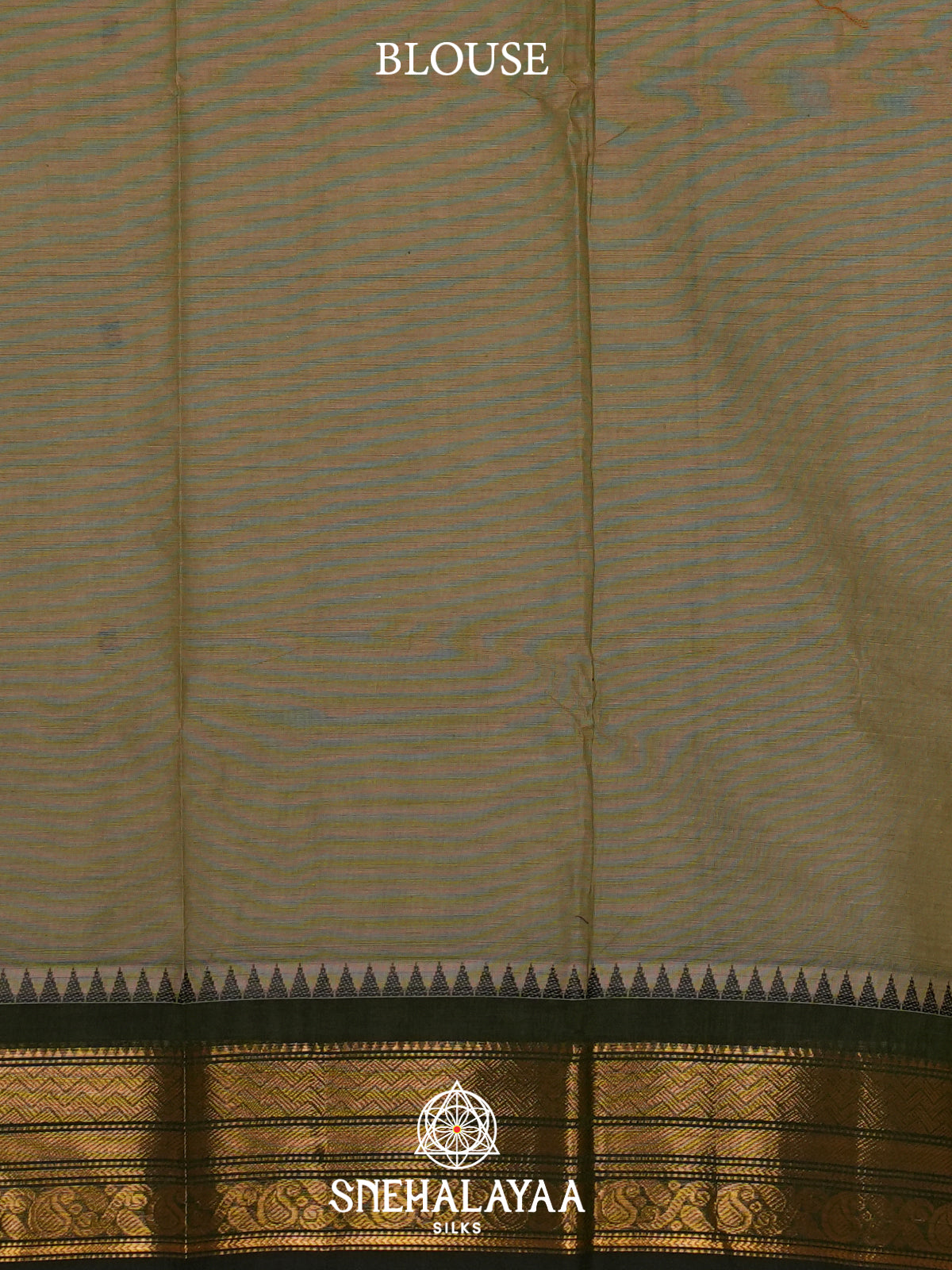 Olive Green Kanchi Cotton Saree