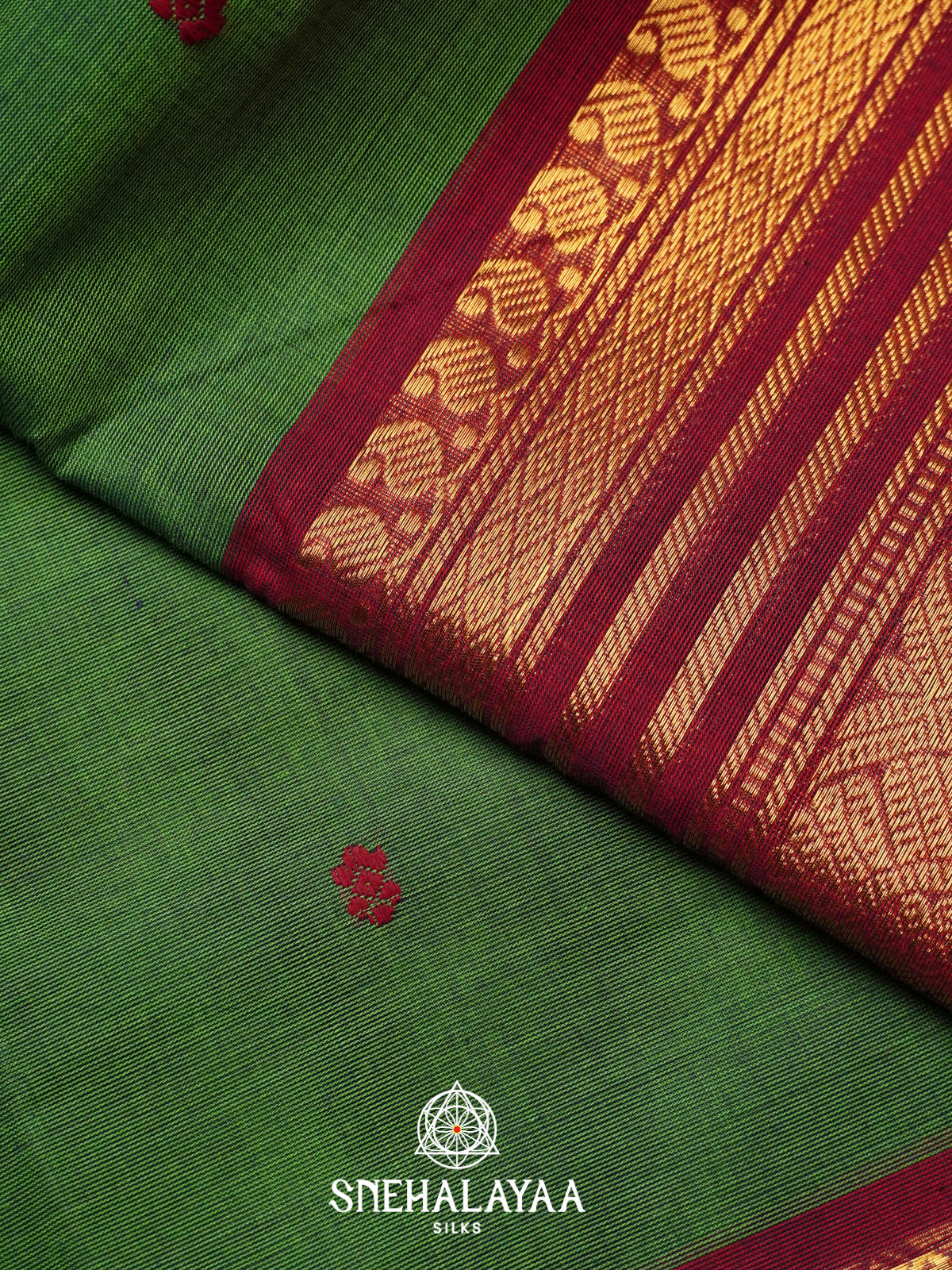 Green Kanchi Cotton Saree