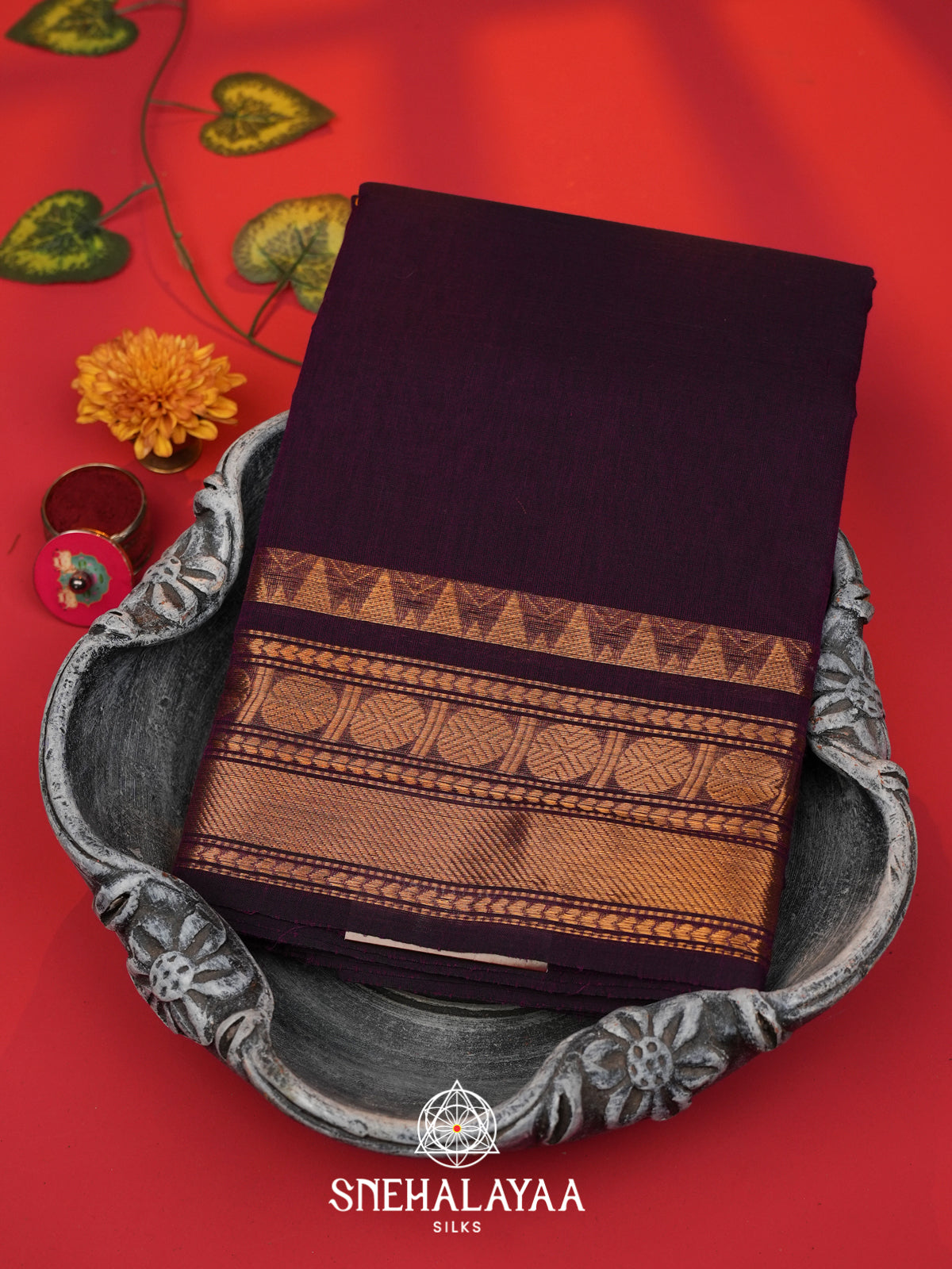 Purple Kanchi Cotton Saree