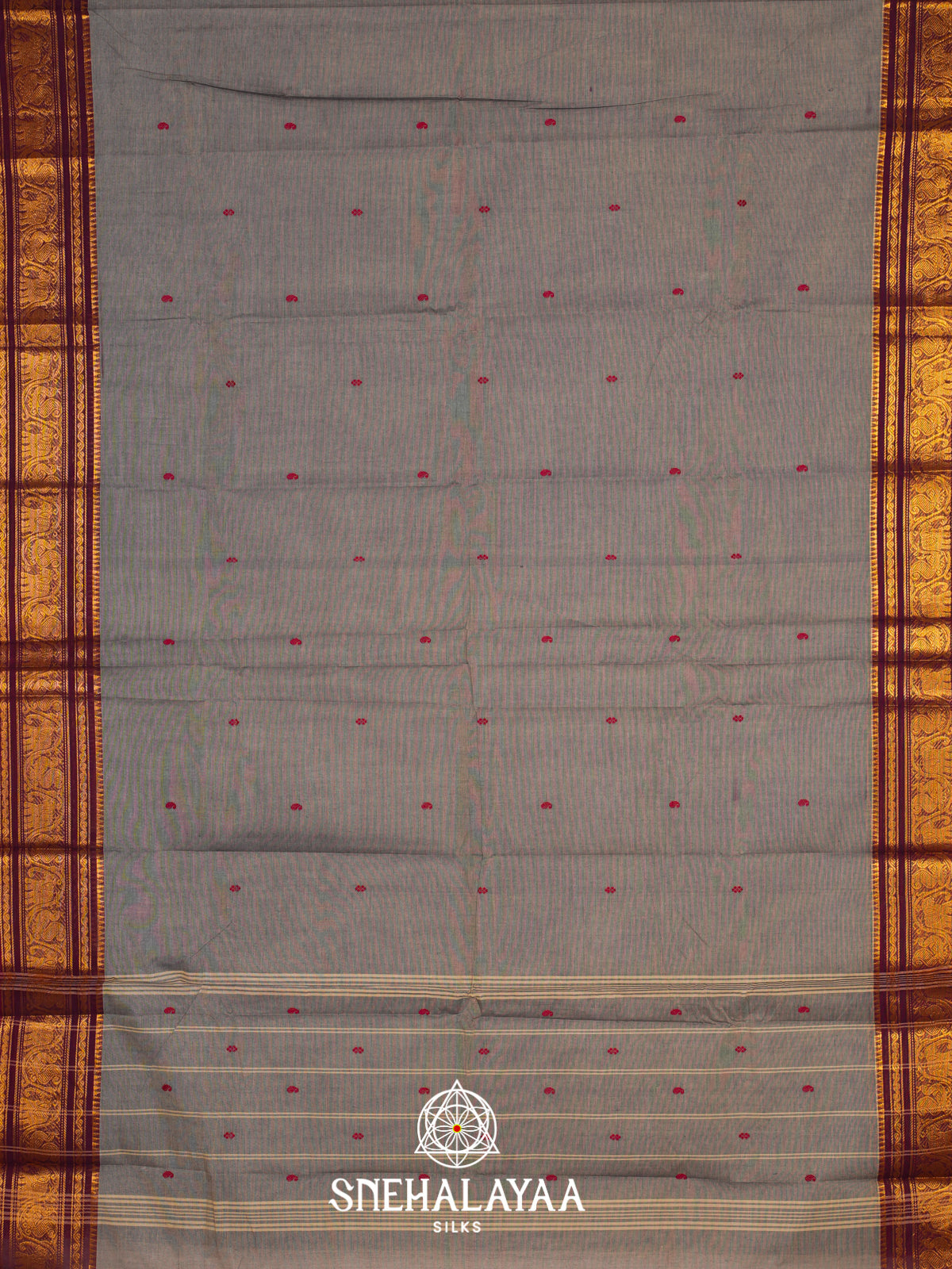 Grey Kanchi Cotton Saree