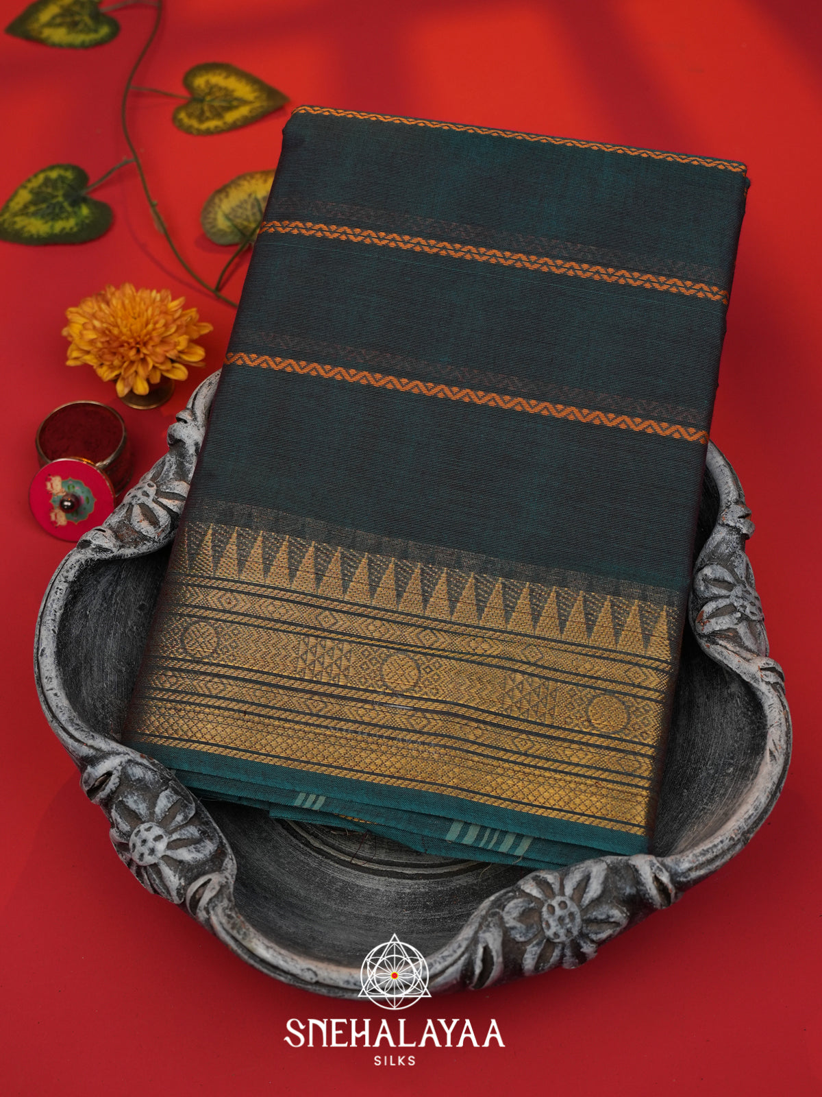 Blue Kanchi Cotton Saree