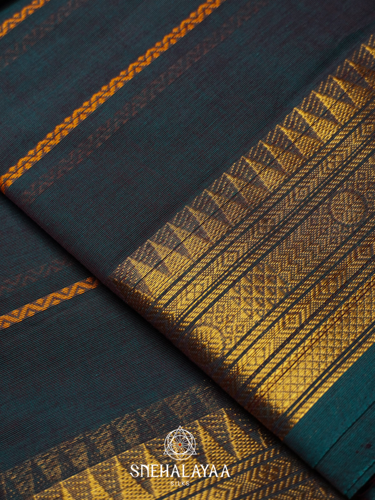Blue Kanchi Cotton Saree