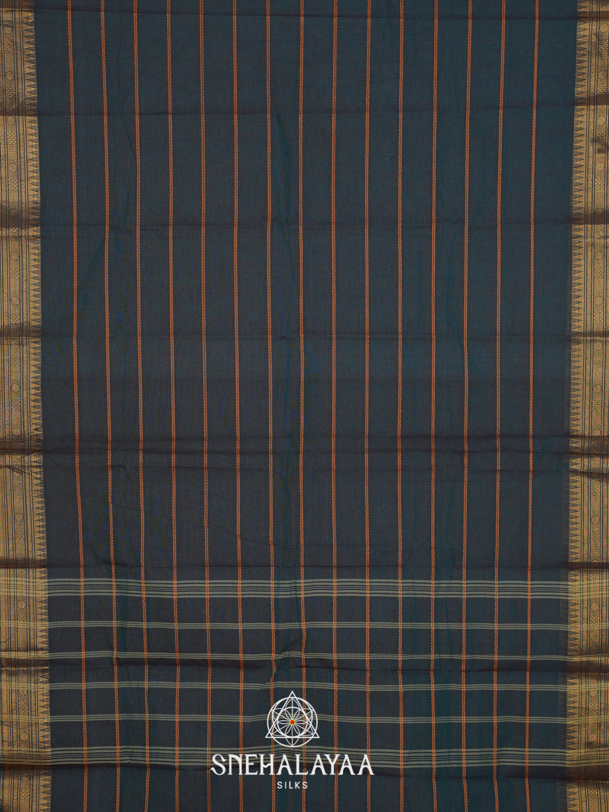 Blue Kanchi Cotton Saree