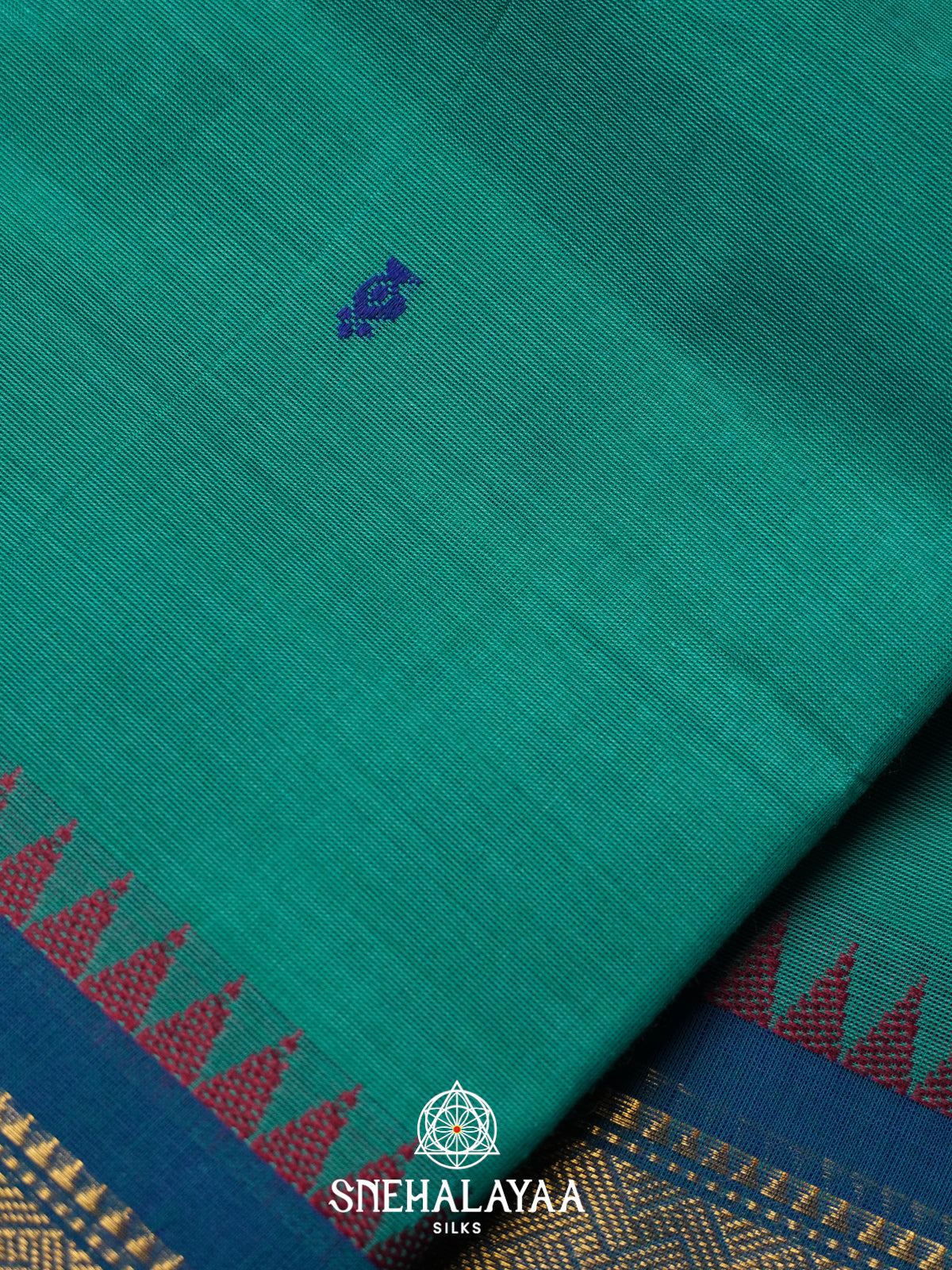 Sea Green Kanchi Cotton Saree