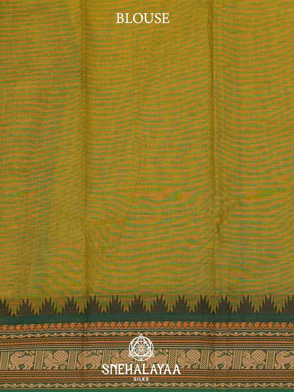 Mustard Yellow  Kanchi Cotton Saree