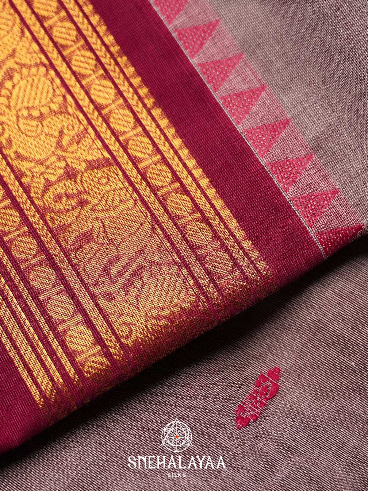 Grey Kanchi Cotton Saree