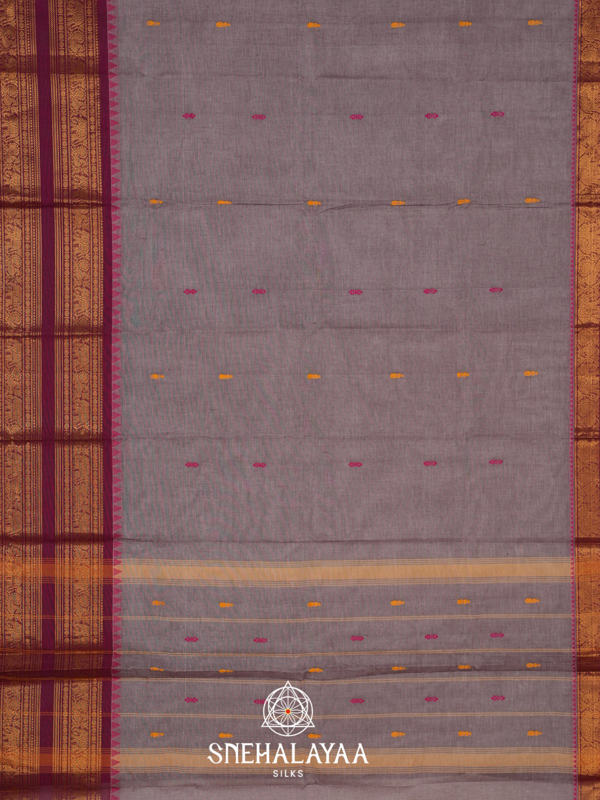 Grey Kanchi Cotton Saree