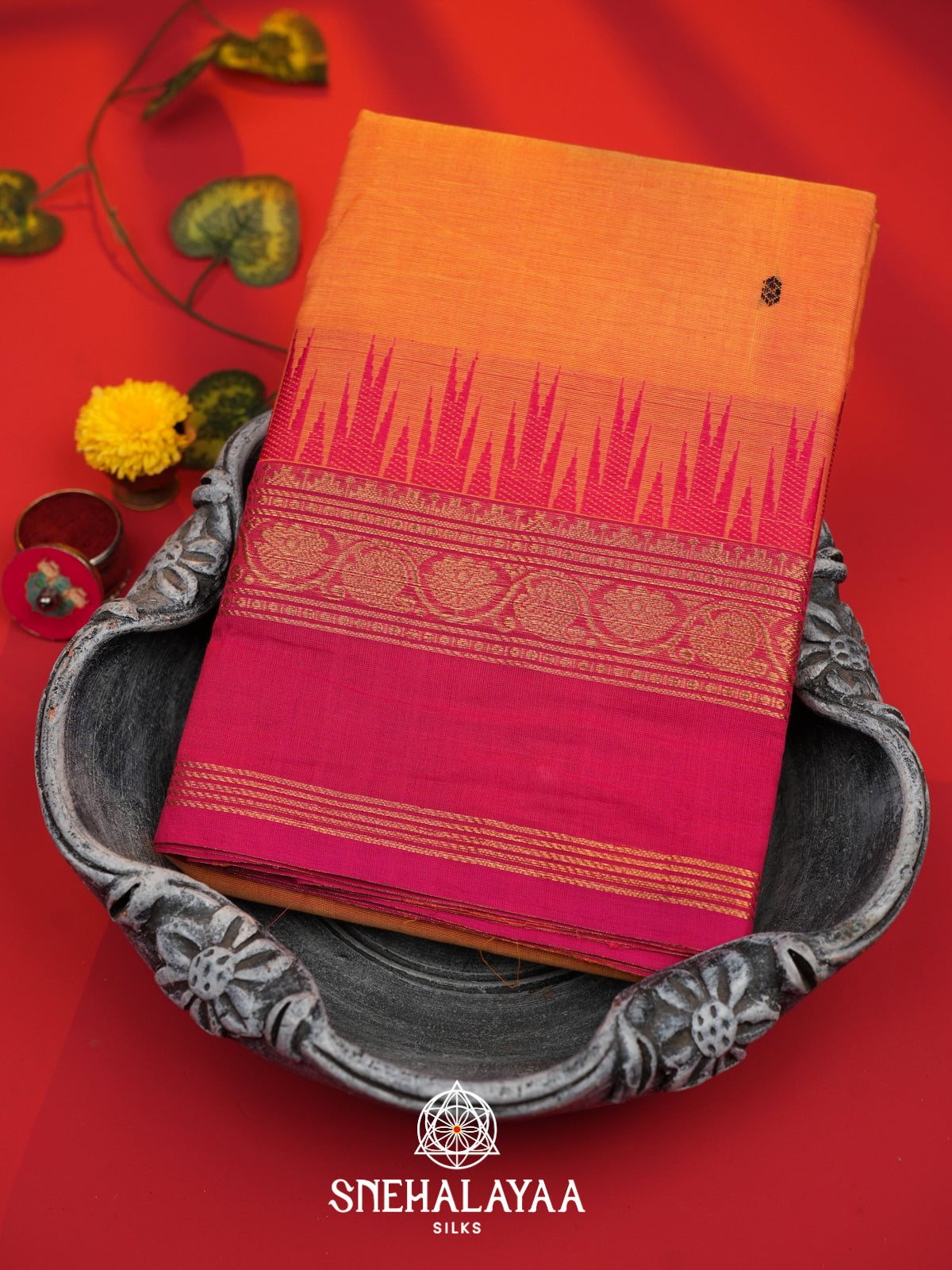 Beige Kanchi Cotton Saree