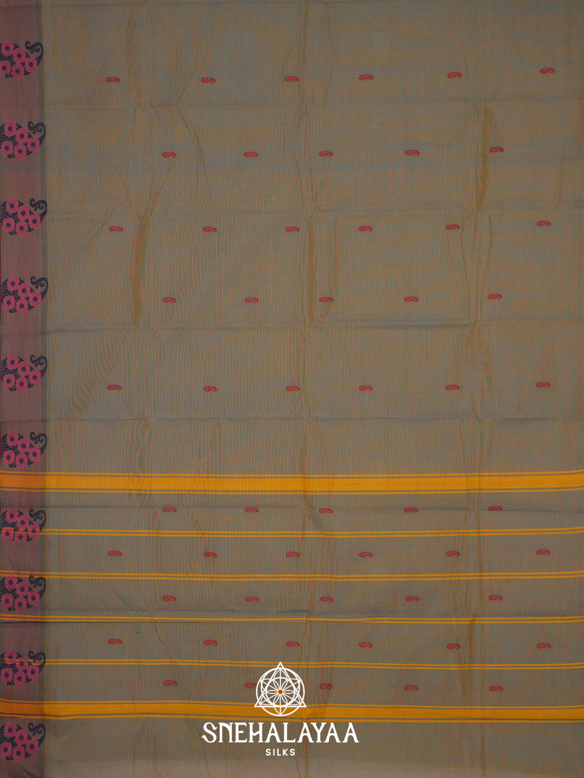 Grey Kanchi Cotton Saree