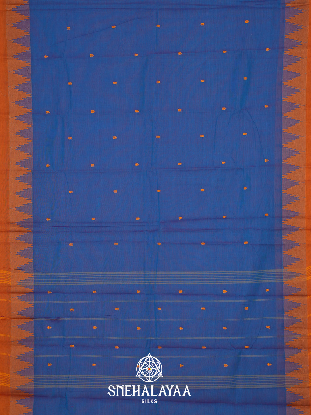 Blue Kanchi Cotton Saree