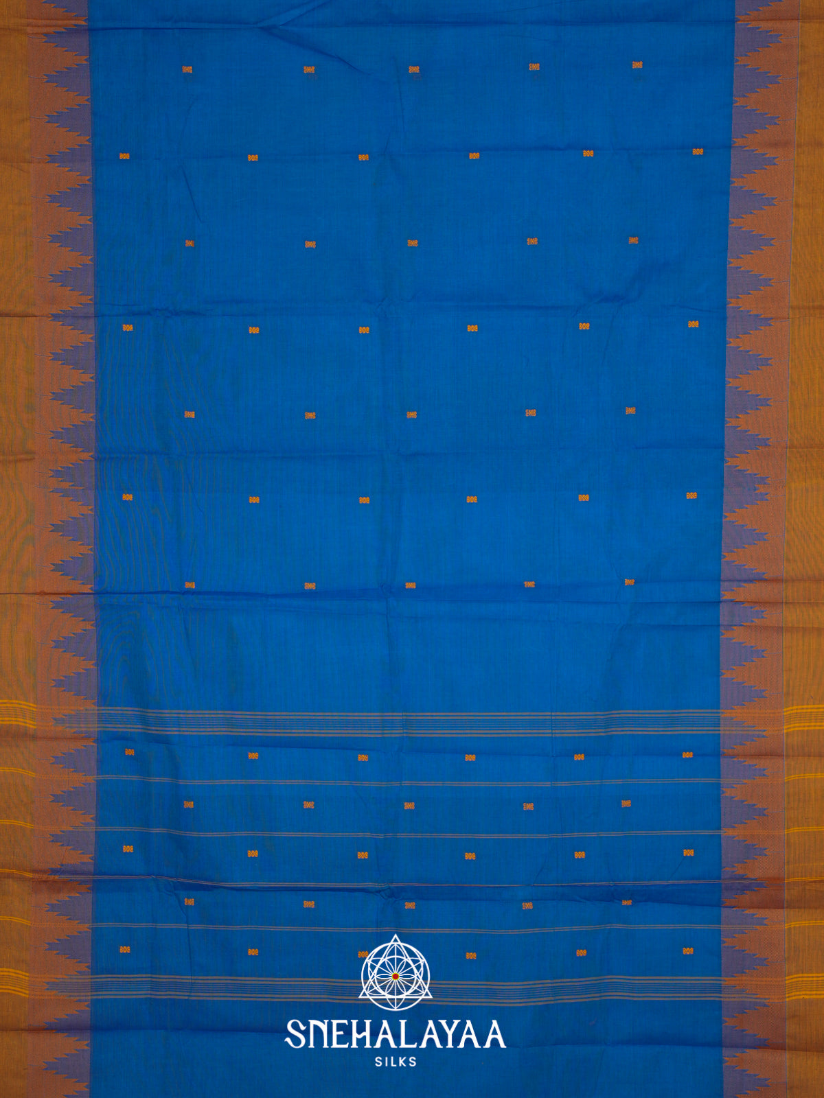 Blue Kanchi Cotton Saree