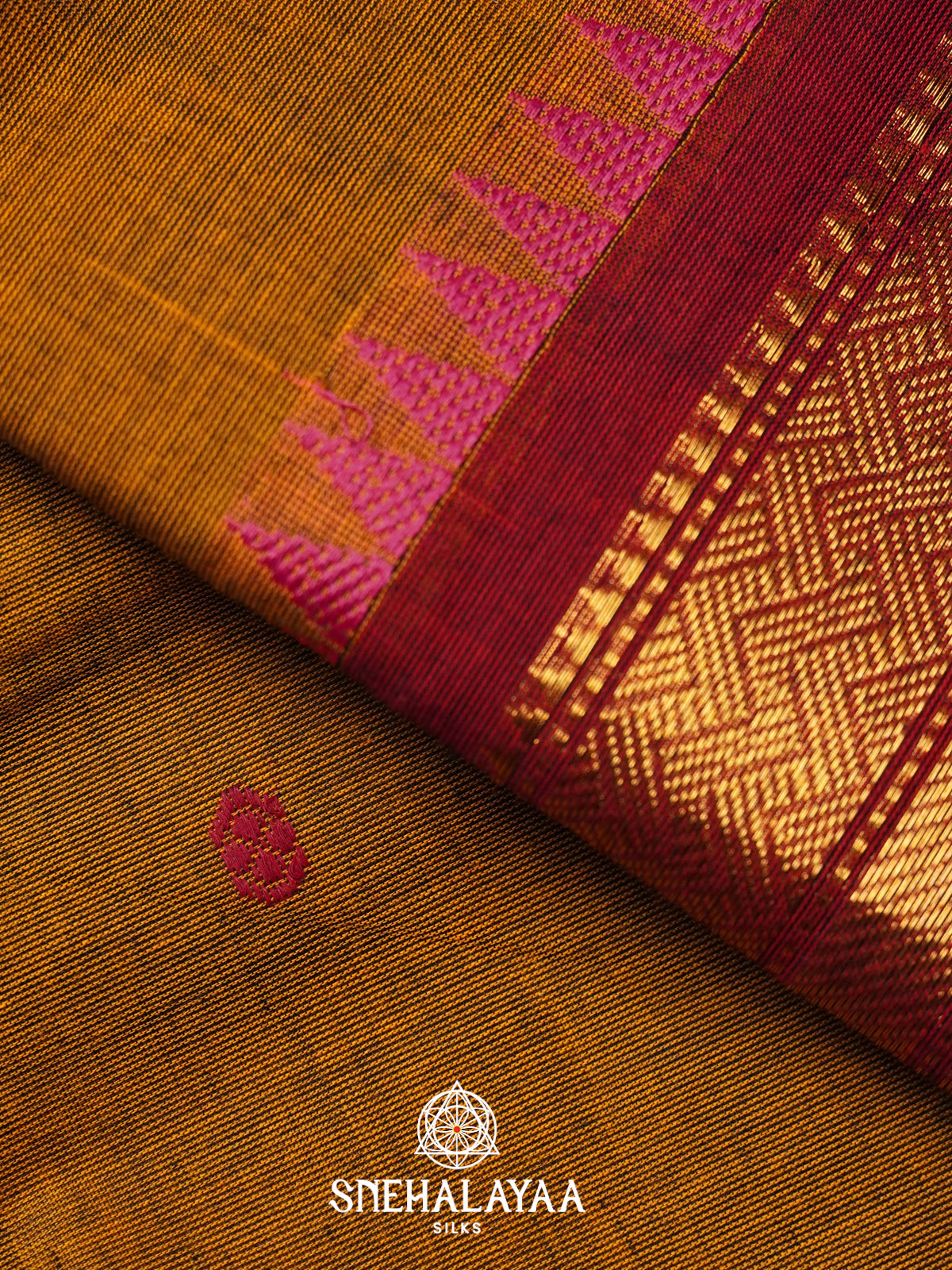 Brown Kanchi Cotton Saree
