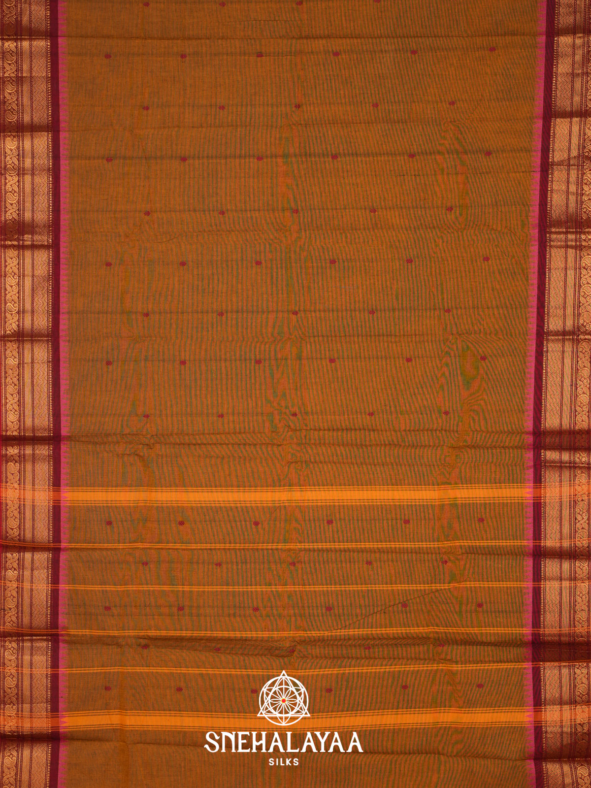 Brown Kanchi Cotton Saree