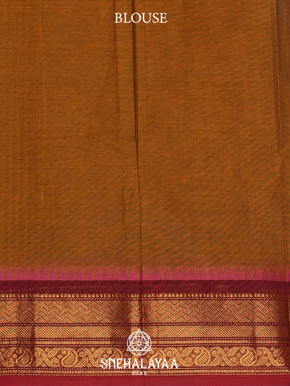 Brown Kanchi Cotton Saree
