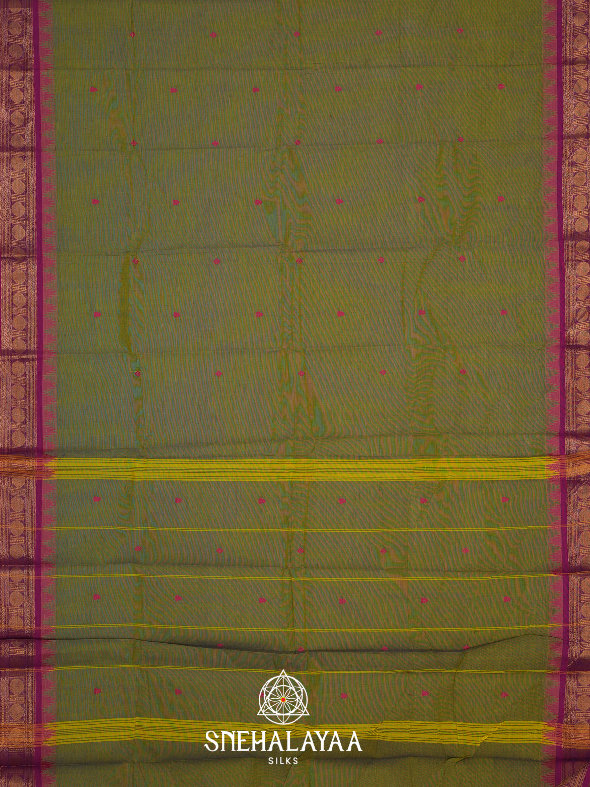 Sage Green Kanchi Cotton Saree