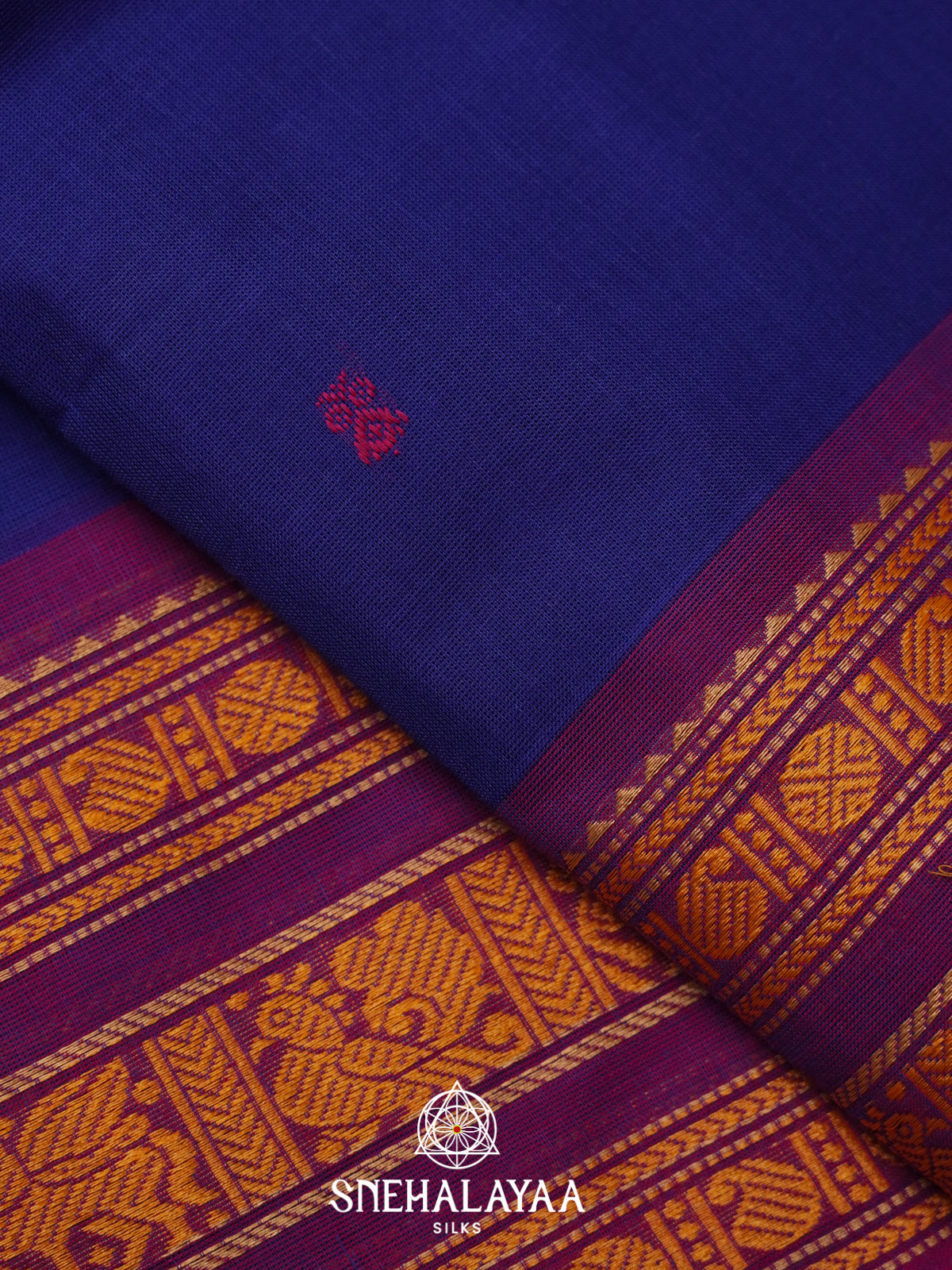 Blue Kanchi Cotton Saree