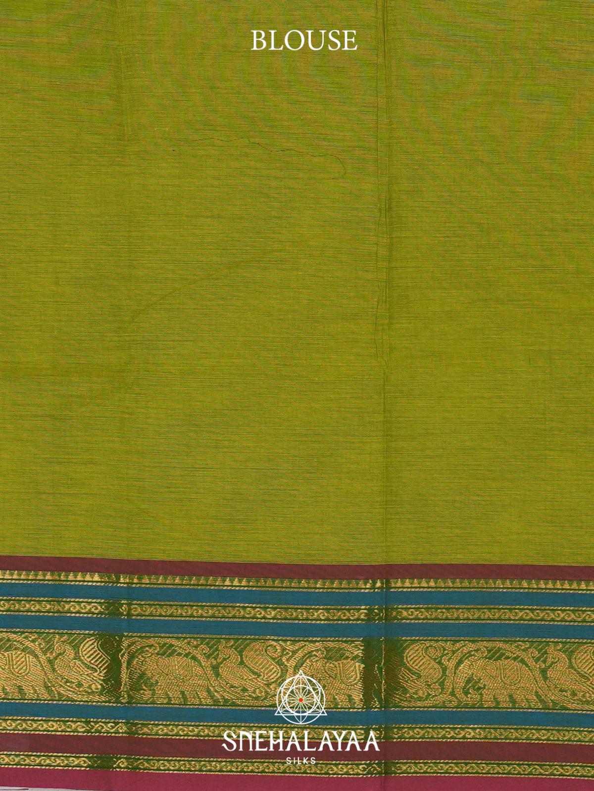 Mehendi Green Chettinad Cotton Saree