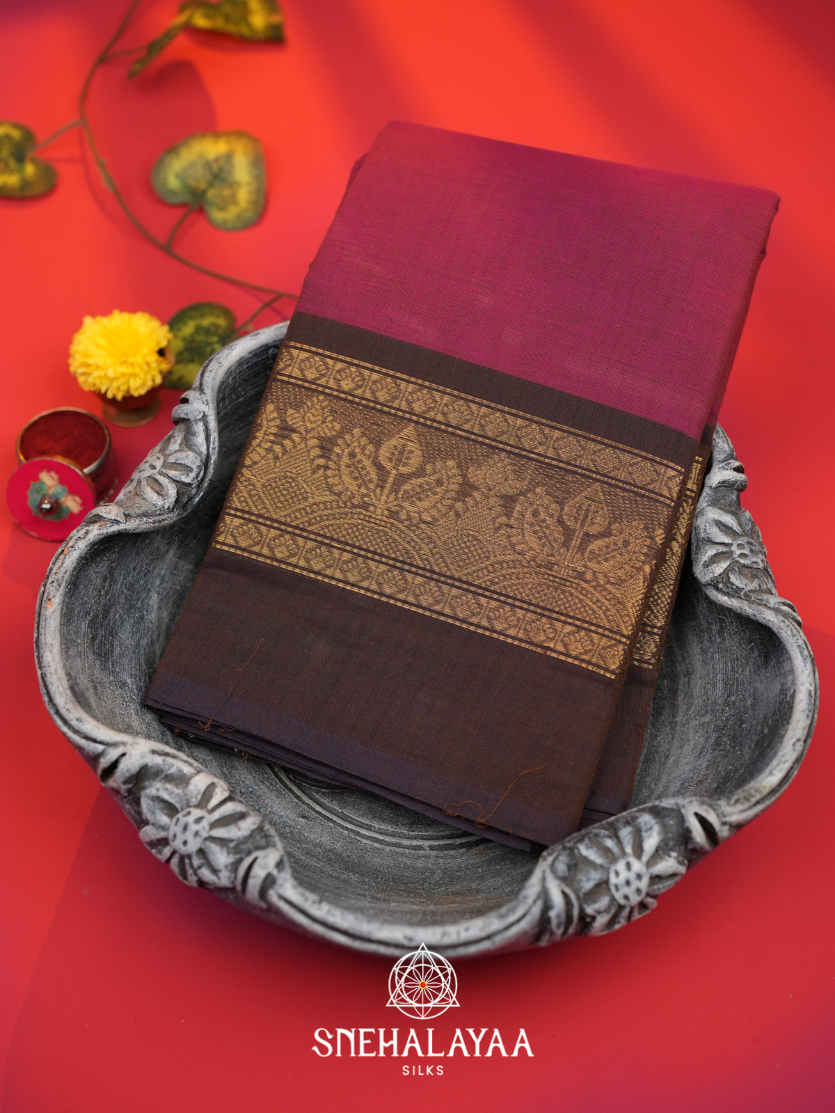 Meganta Chettinad Cotton Saree