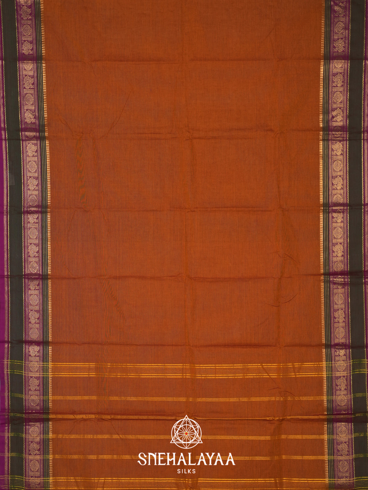 Brown Chettinad Cotton Saree