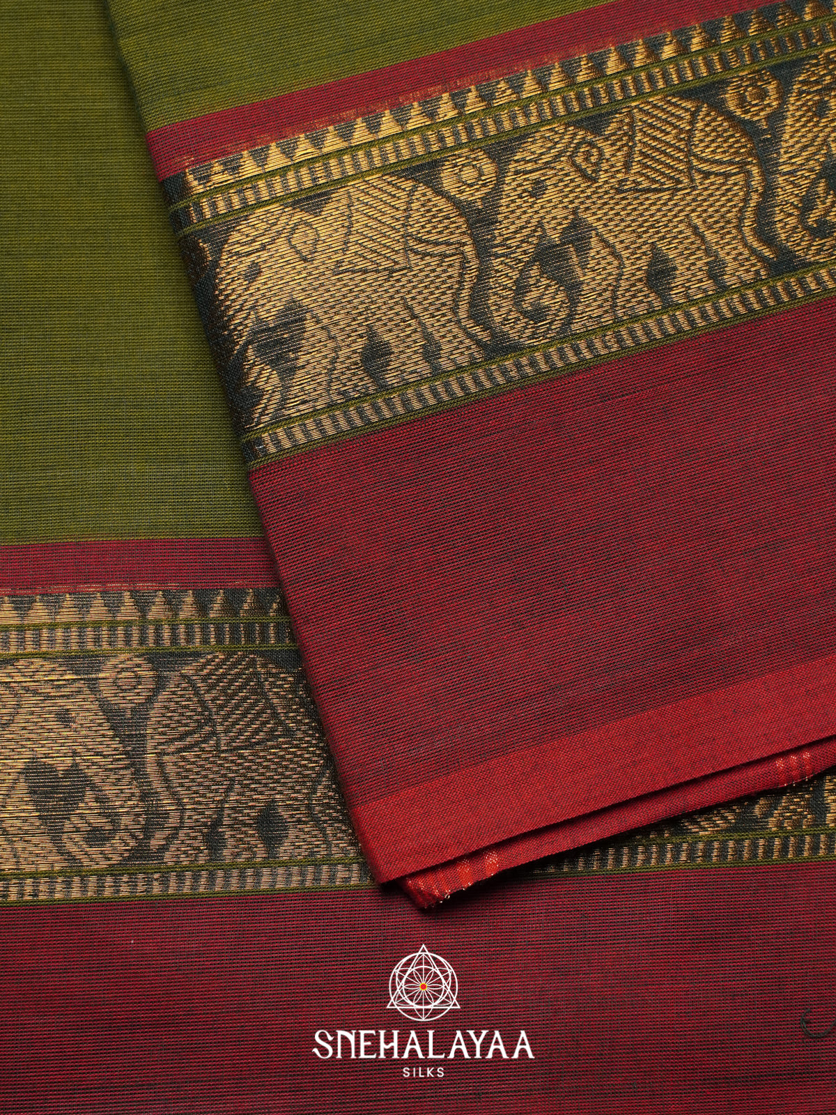 Green Chettinad Cotton Saree