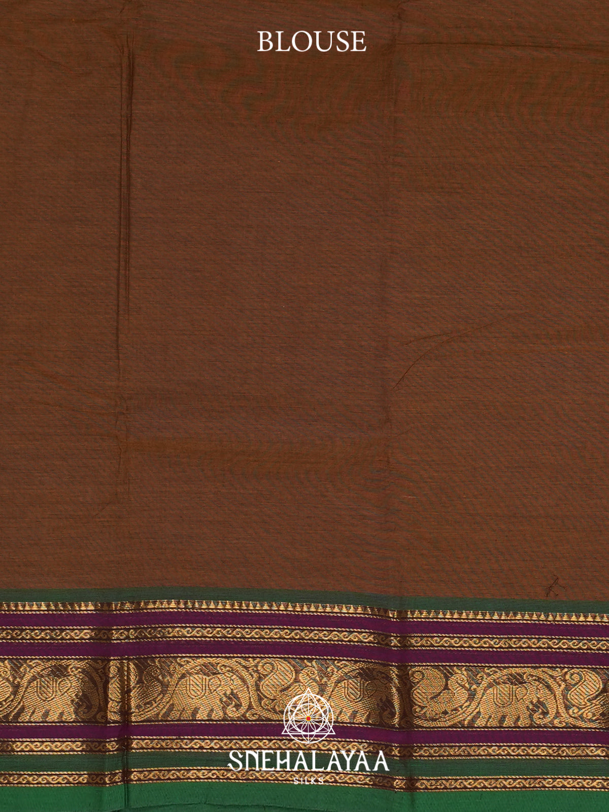 Brown Chettinad Cotton Saree