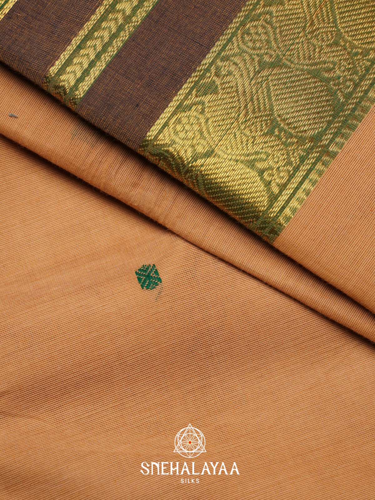 Beige Chettinad Cotton Saree