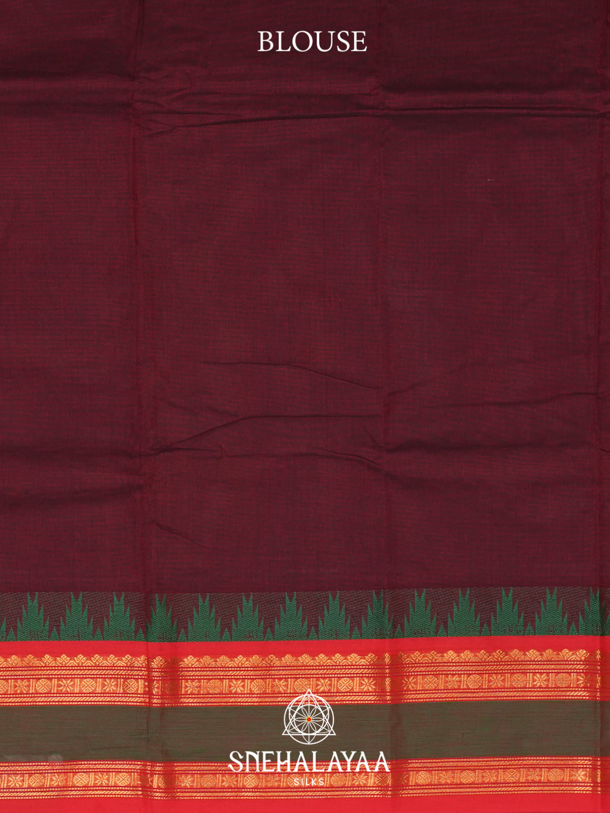 Maroon Chettinad Cotton Saree