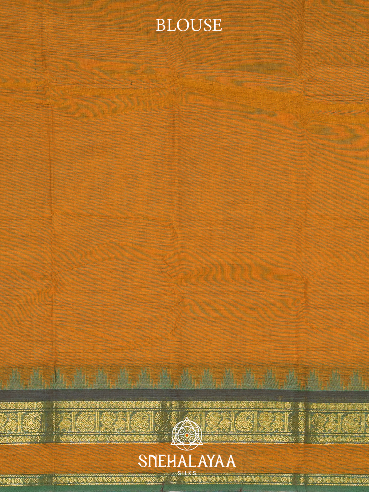 Mustard Brown Chettinad Cotton Saree