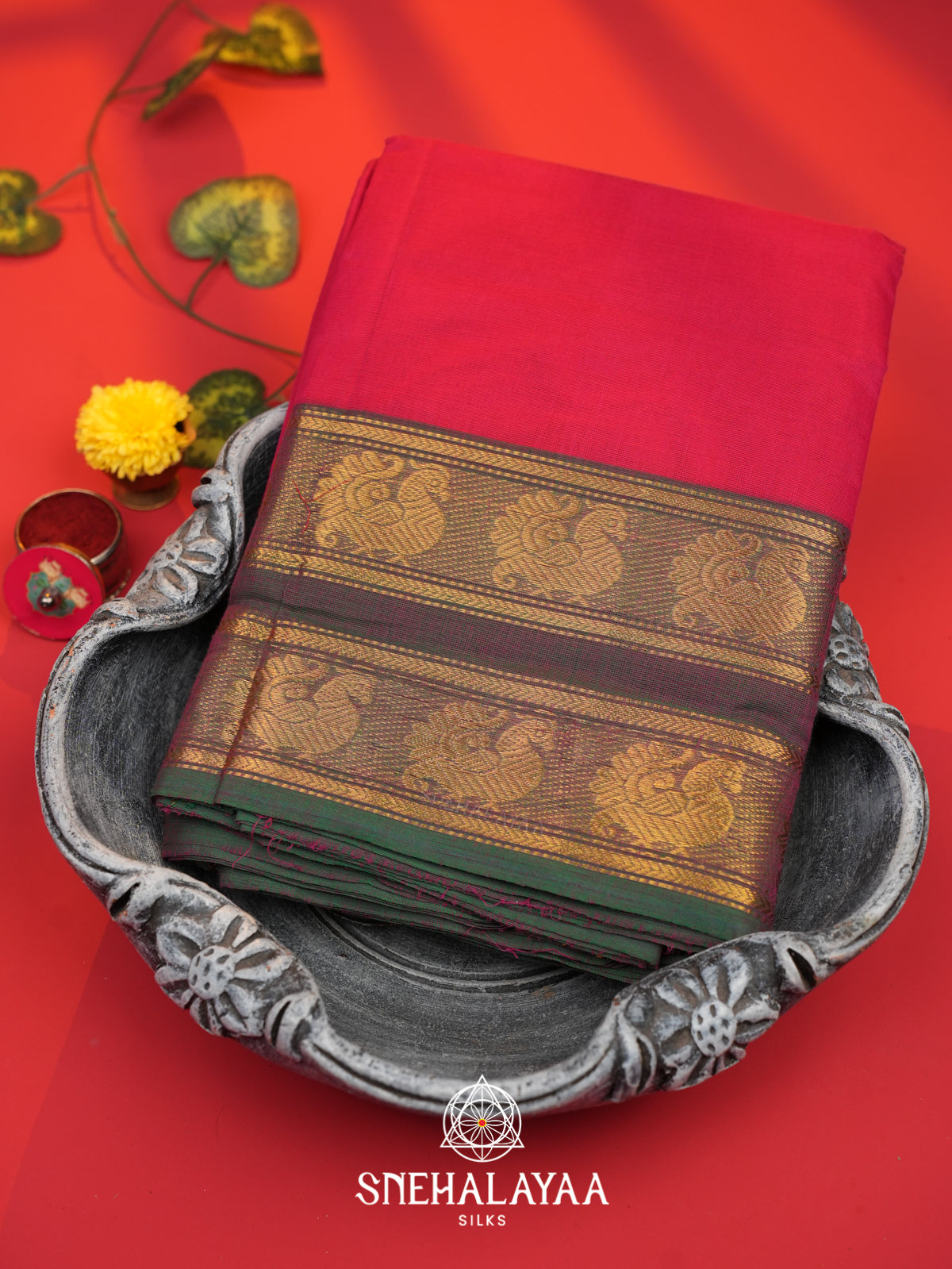 Meganta Chettinad Cotton Saree