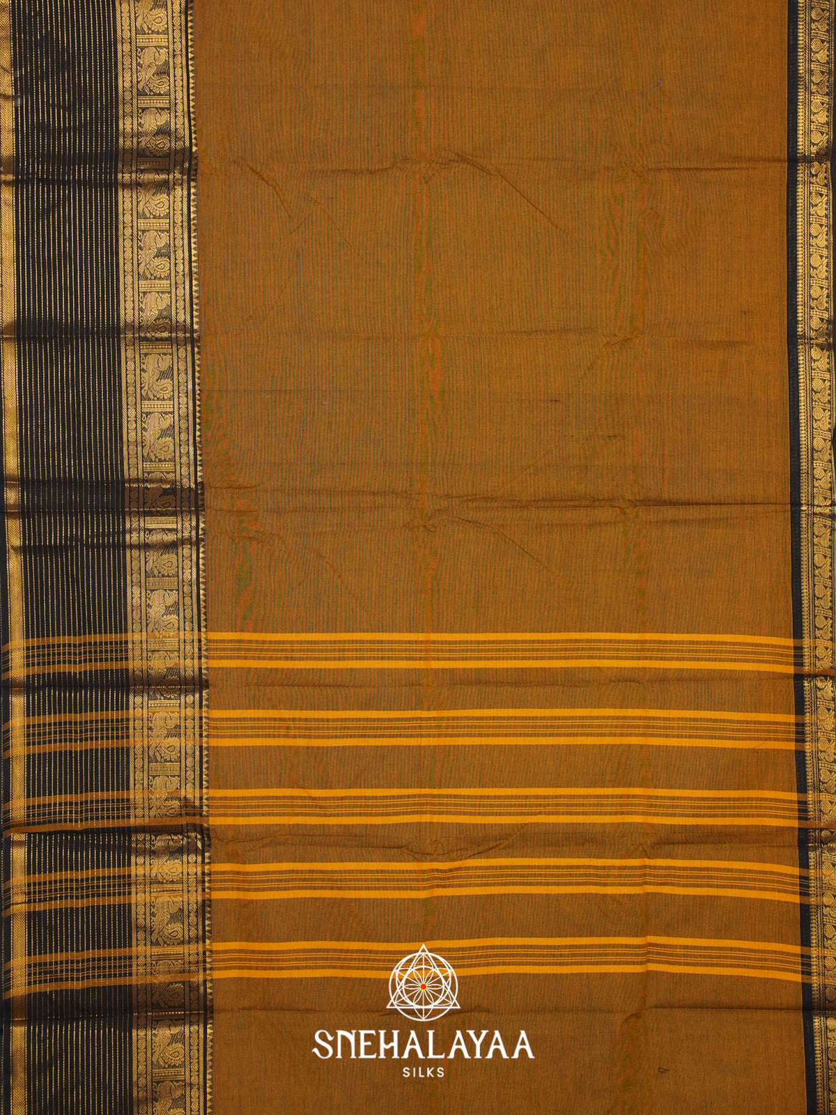 Brown Chettinad Cotton Saree
