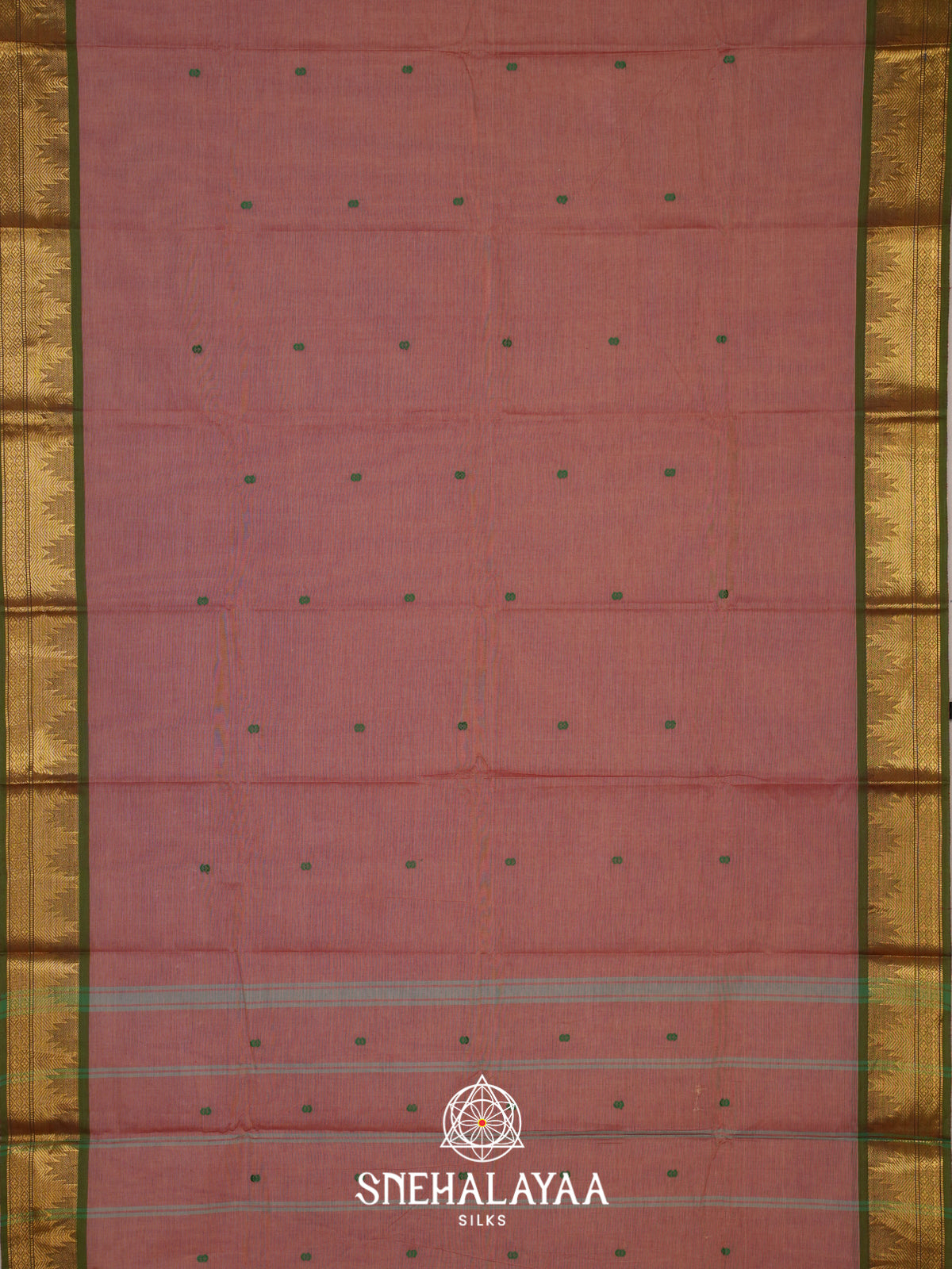 Onion Pink Chettinad Cotton Saree