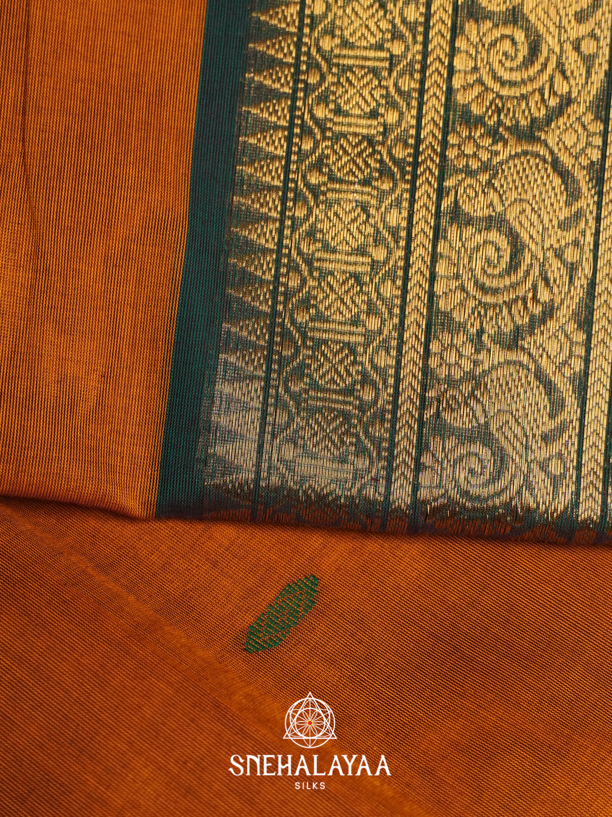 Mustard Yellow Chettinad Cotton Saree