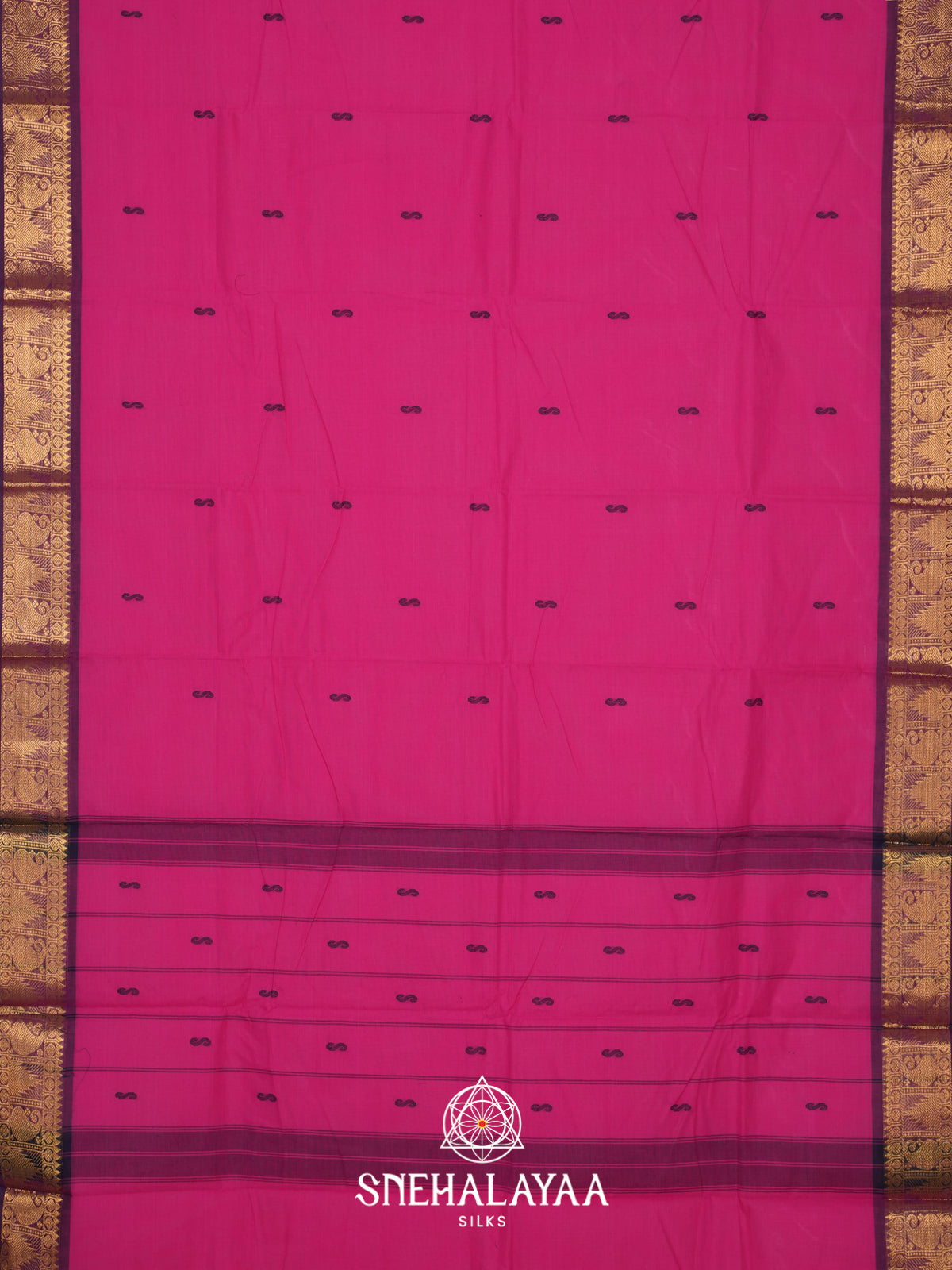 Pink Chettinad Cotton Saree