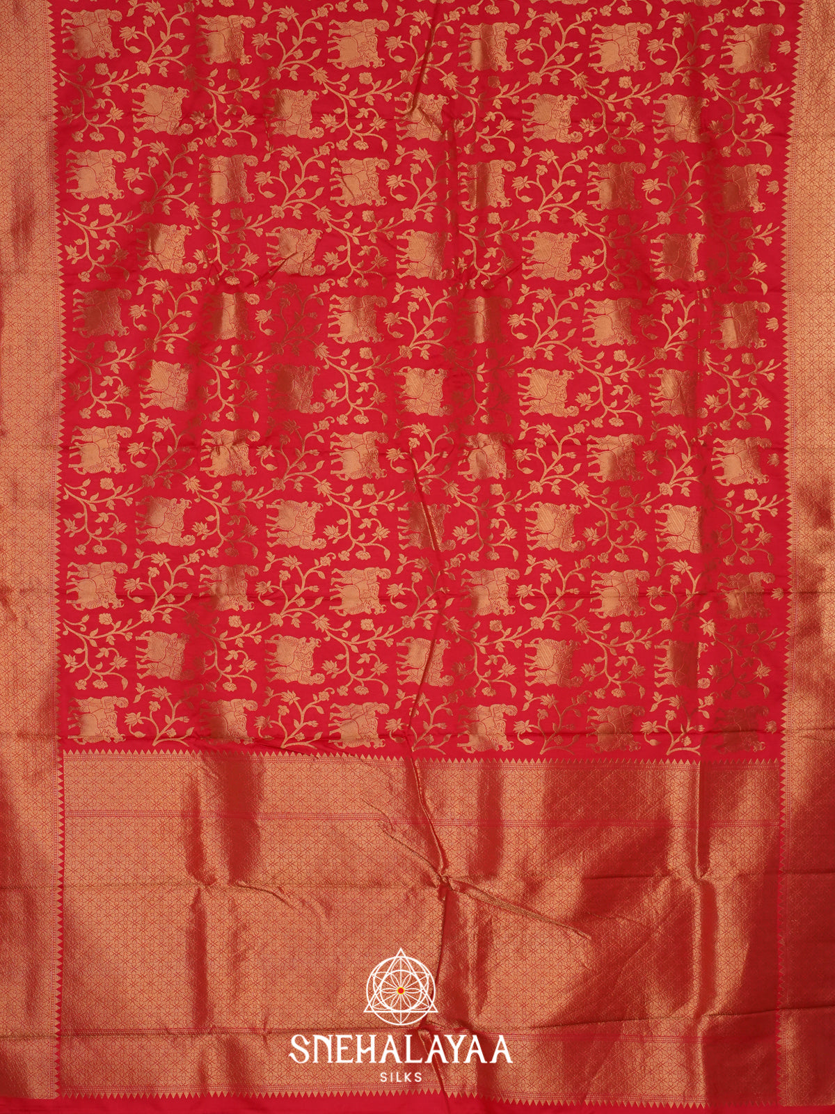 Red  Banarasi Saree