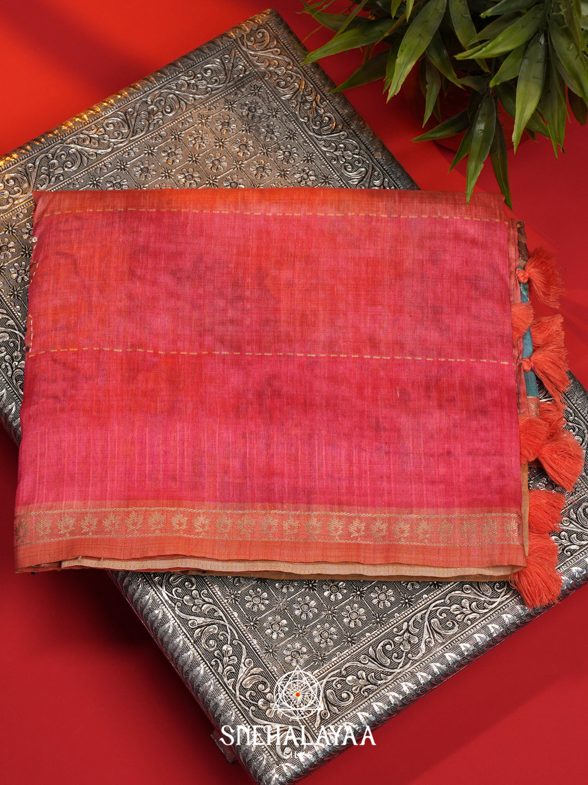 MultiColour  Tussar Saree