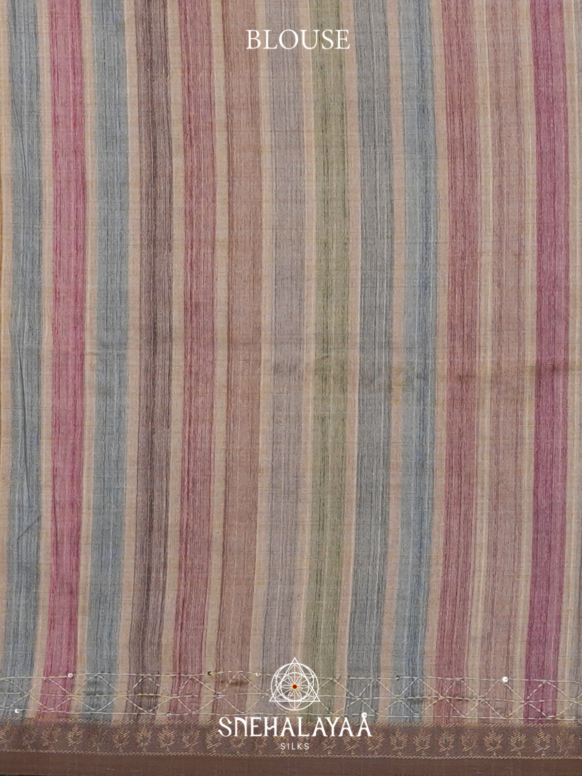 Beige  Tussar Saree