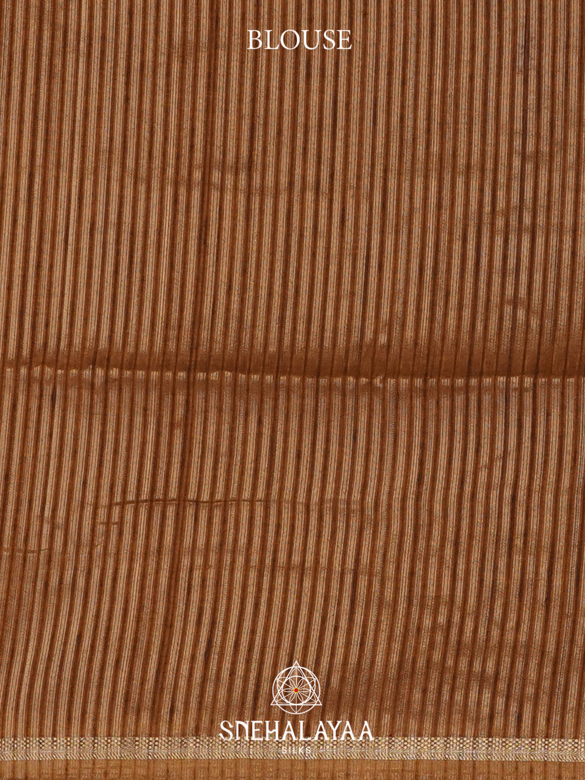 Caramel Brown  Tussar Saree