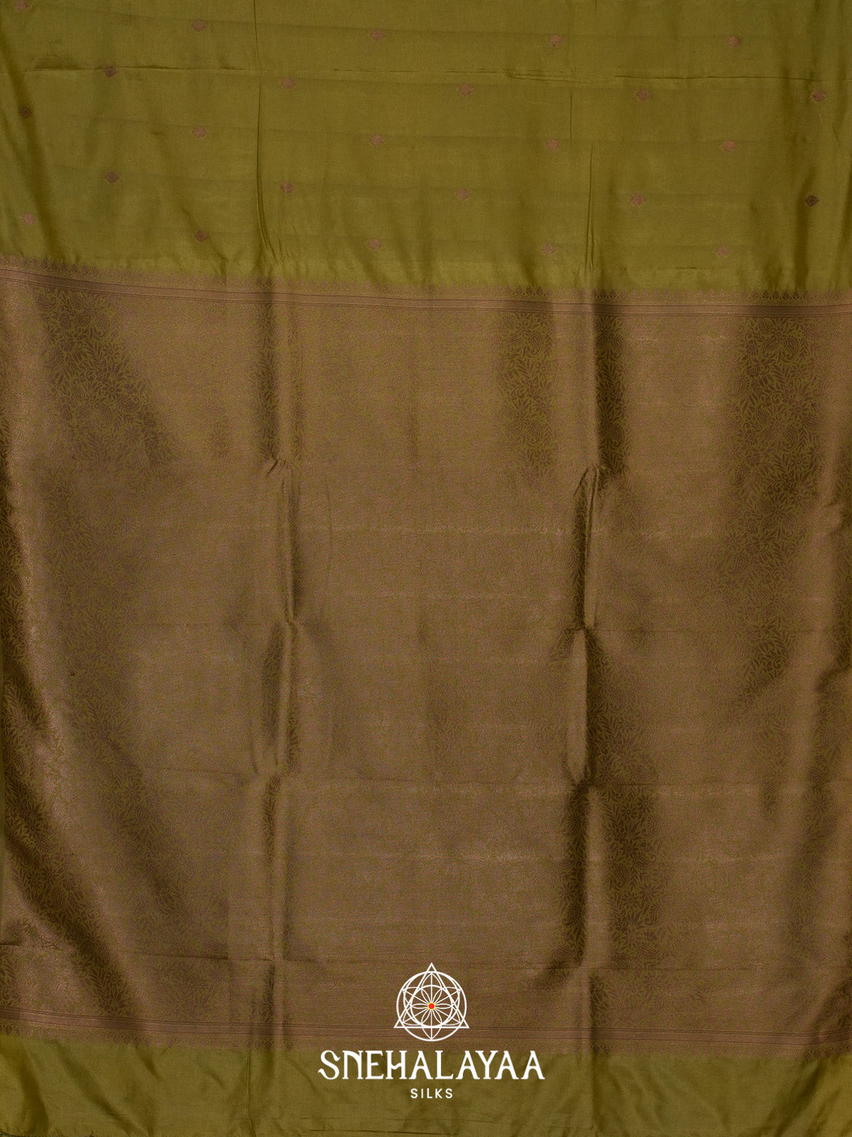 Olive Green Tussar Saree