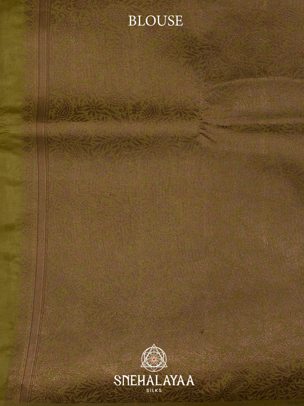 Olive Green Tussar Saree