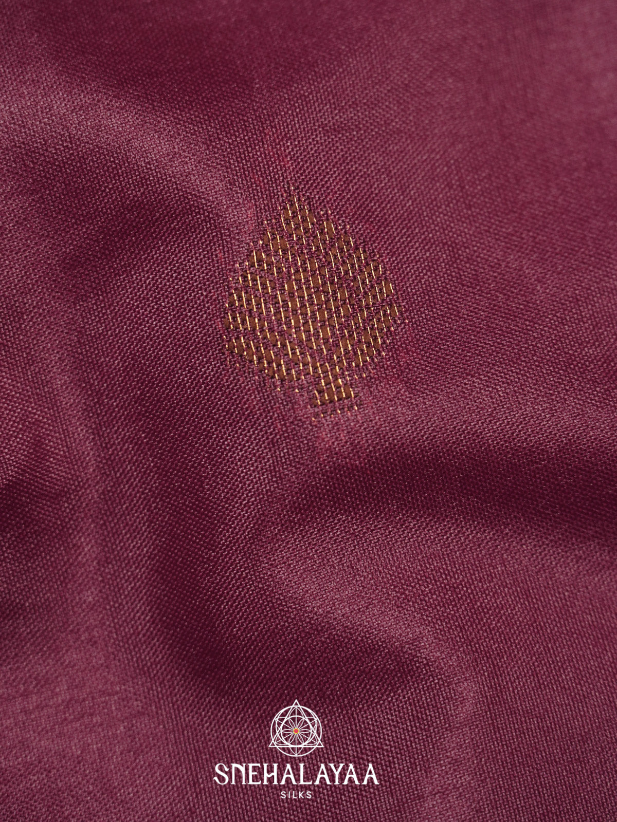 Wine Purple Tussar Saree
