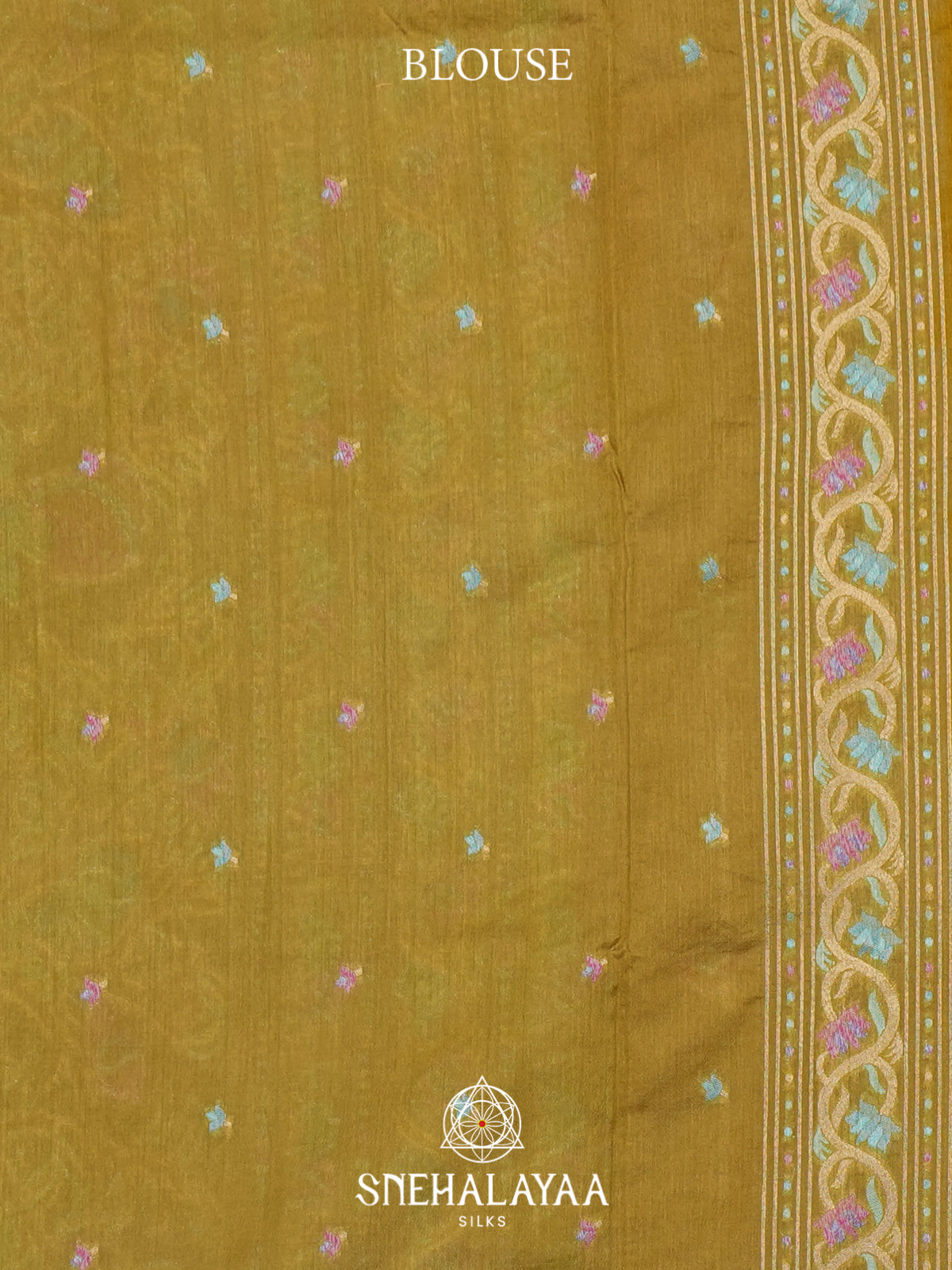 Mustard Yellow Raw Silk Saree