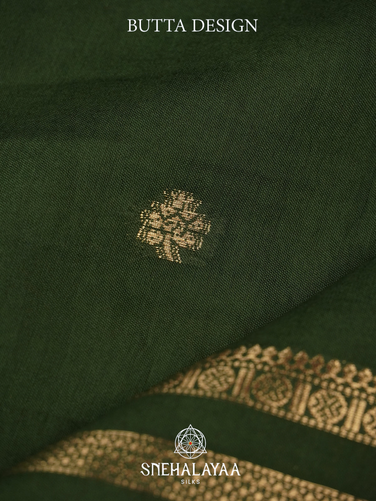 Olive Green Chanderi Saree