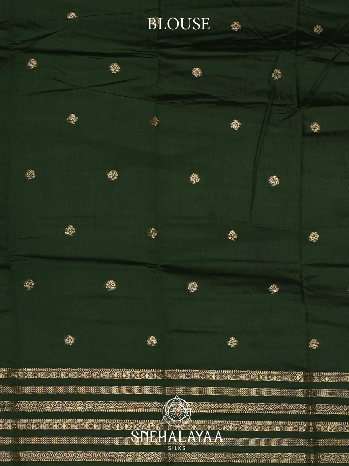 Olive Green Chanderi Saree