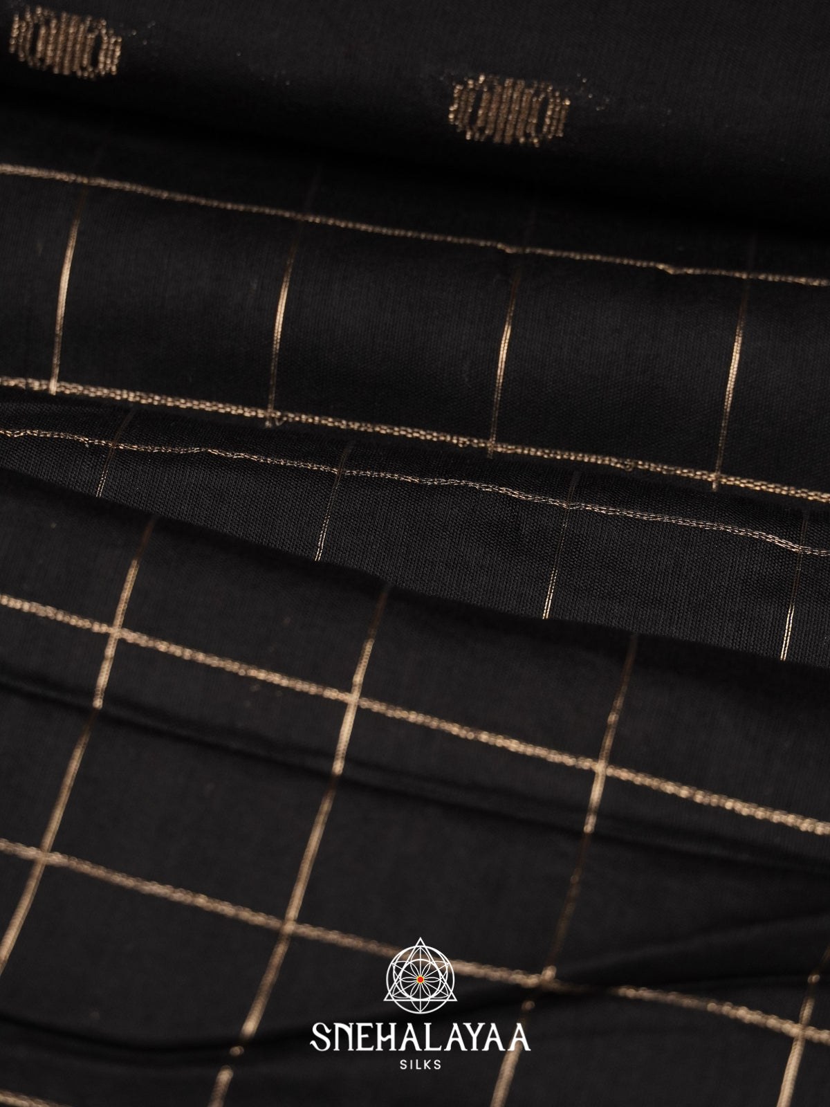 Black Chanderi Saree