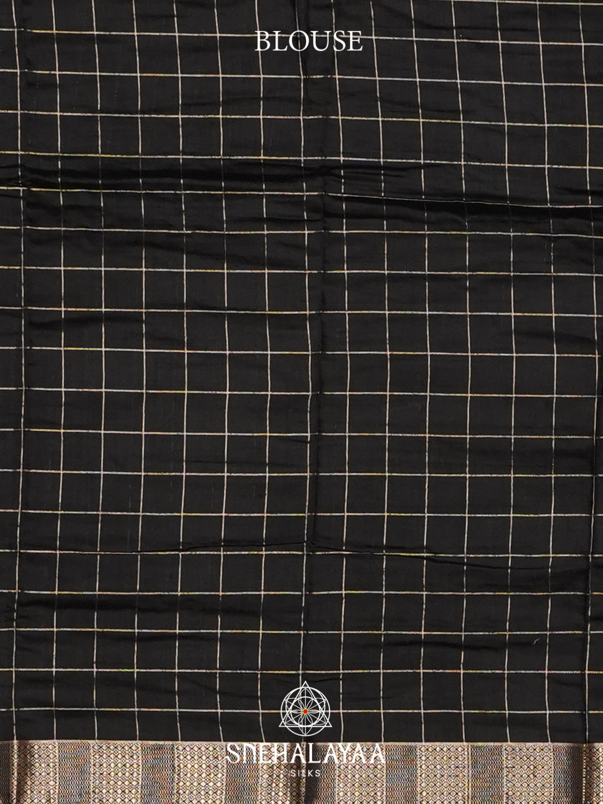 Black Chanderi Saree