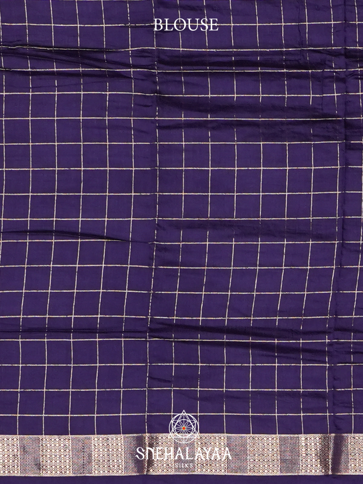 Navy Blue  Chanderi Saree