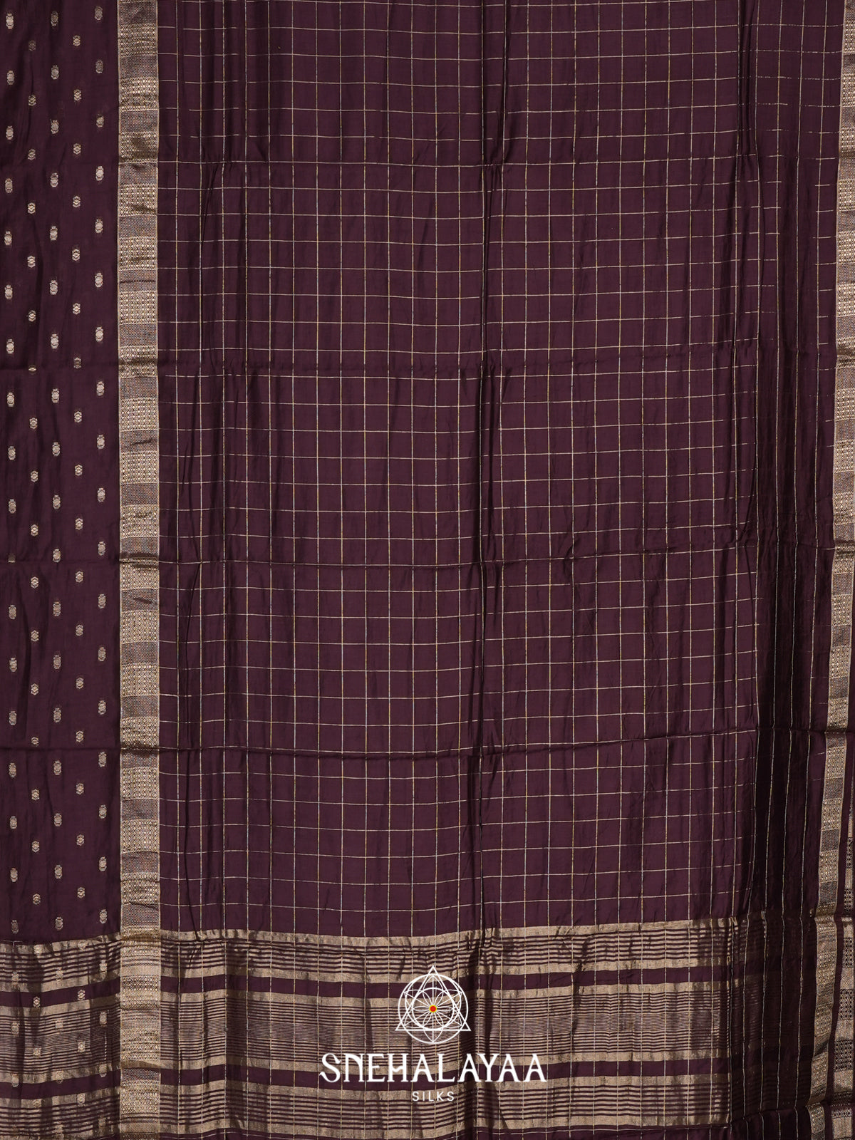 Wine  Chanderi Saree